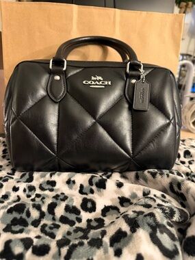 Coach Quilted Black Rowan